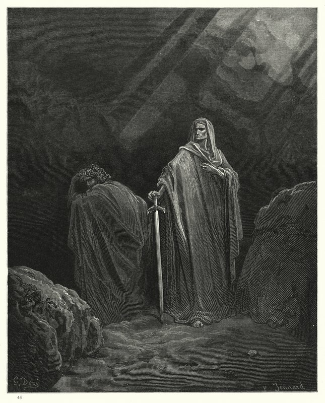 Ilustrace Gustave Dore pro Miltons Paradise Lost, kniha X, řádek 610 od Gustave Dore