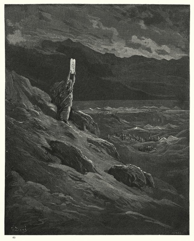 Ilustrace Gustava Dorea pro Miltons Paradise Lost, kniha XII, řádky 236-238 od Gustave Dore