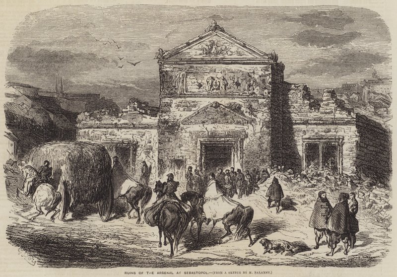 Ruiny Arsenalu v Sebastopolu od Gustave Dore