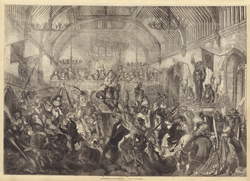 Vánoční Pán Misrule od Gustave Dore