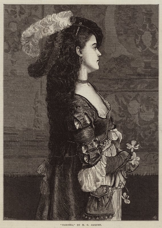 Narcissa od Gustave Jacquet
