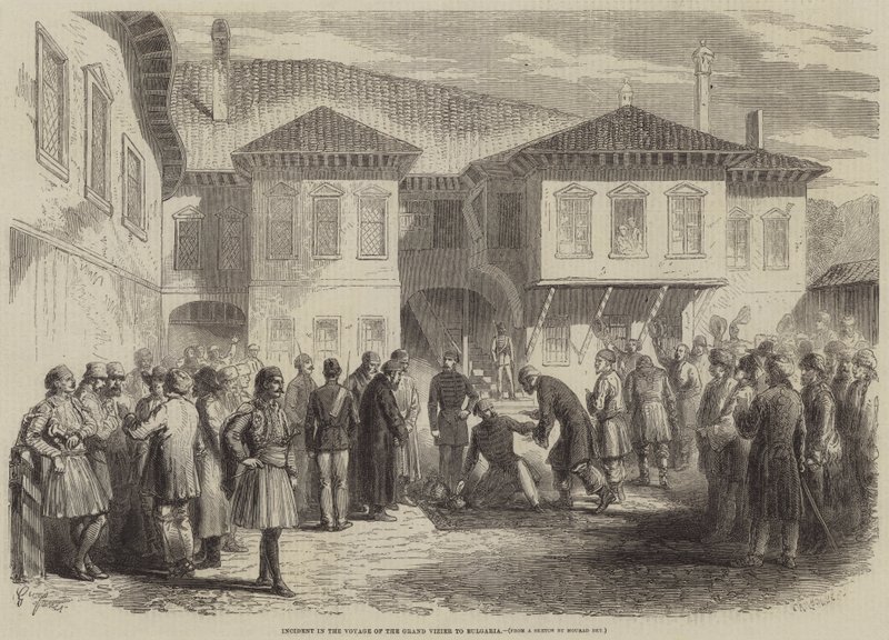 Incident při plavbě velkovezíra do Bulharska od Gustave Janet