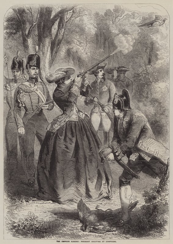 Císařovna Eugenie, Bažant Střelba v Compiegne od Gustave Janet