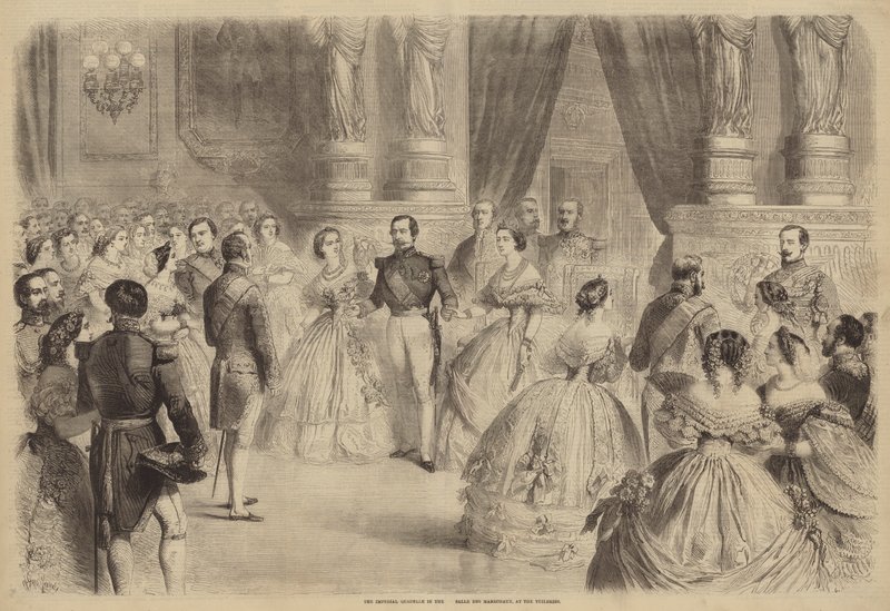 Císařská čtverylka v Salle des Marechaux v Tuileriích od Gustave Janet