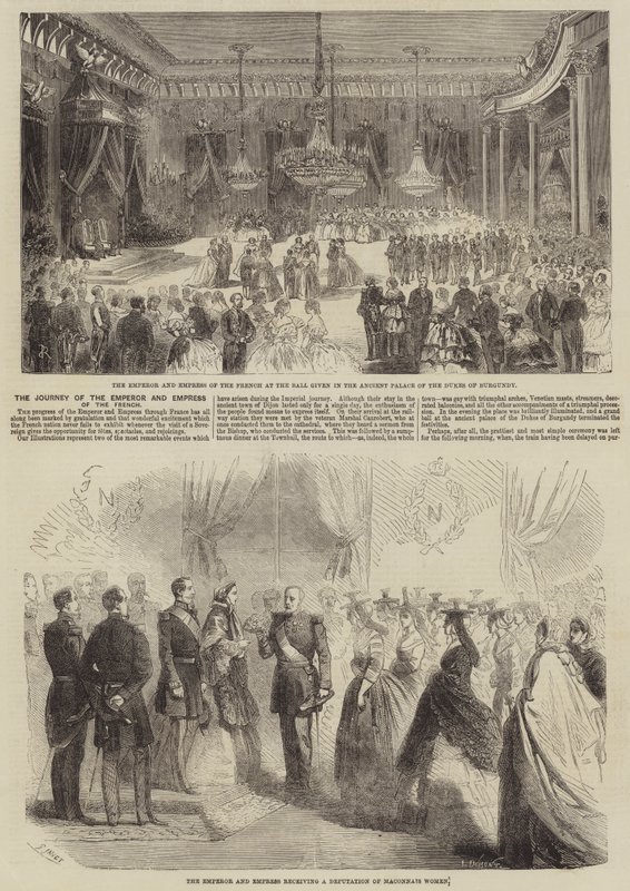 Cesta císaře a císařovny Francouzů od Gustave Janet
