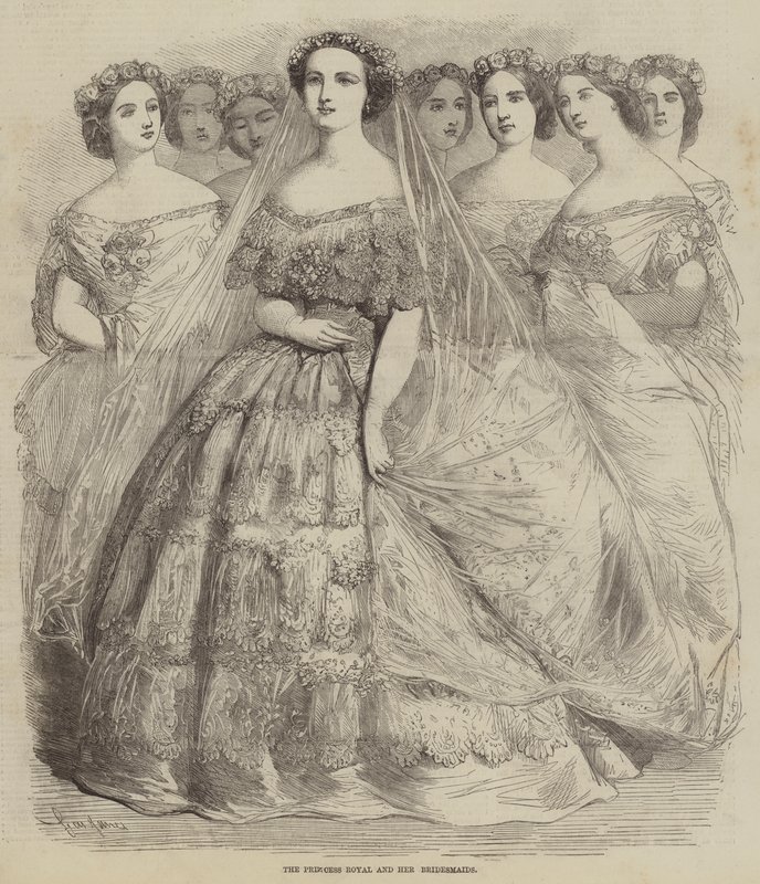 Královská princezna a její družičky od Gustave Janet