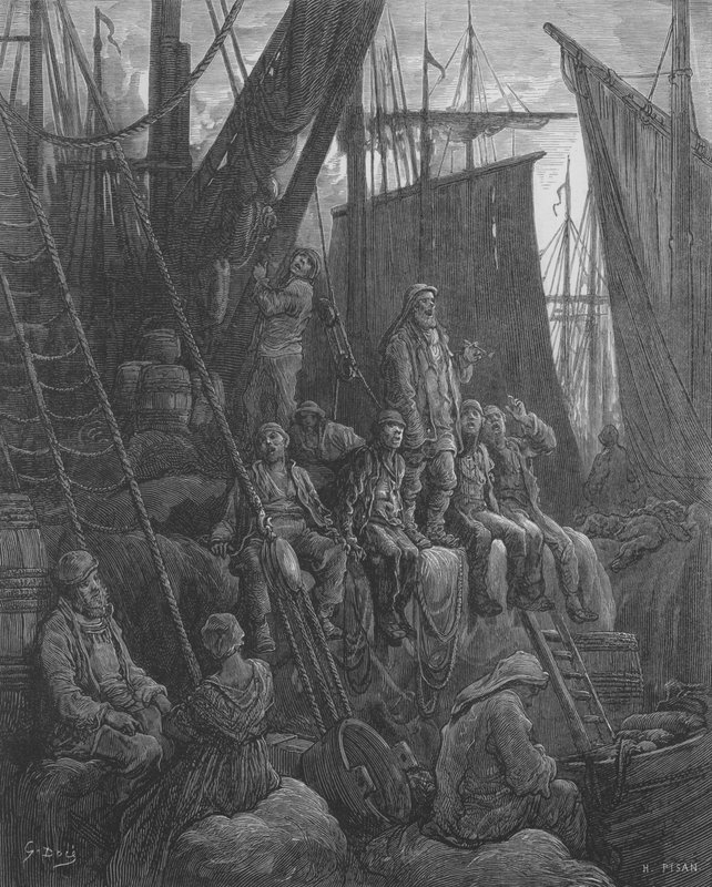 Na palubě od Gustave after Dore