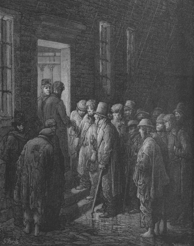 U Dveří útočiště od Gustave after Dore