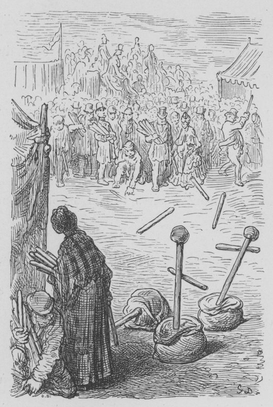 V derby, populární zábava od Gustave after Dore