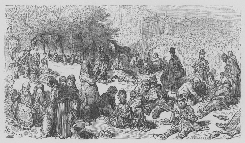 V Derby, Le Lunch Sur LHerbe od Gustave after Dore