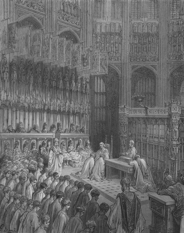 Confirmation Des Enfants A Westminster od Gustave after Dore