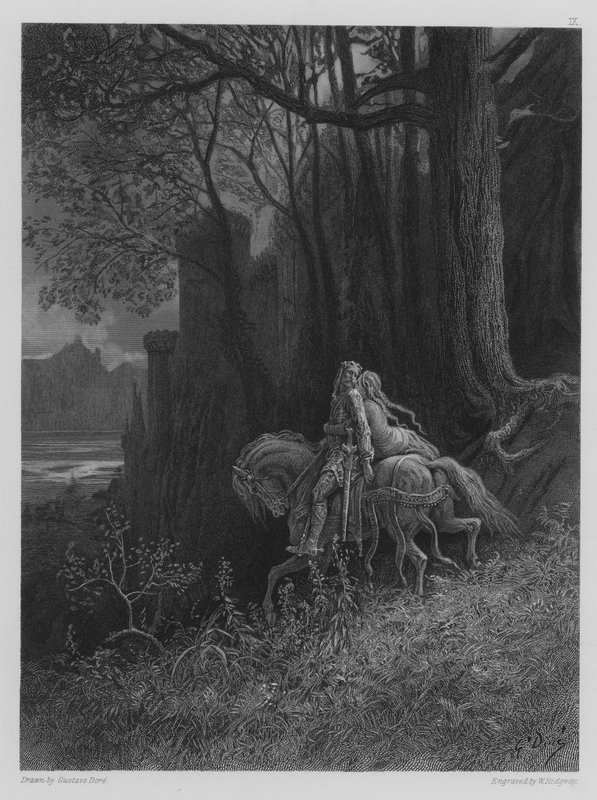 Geraint a Enid odjíždějí od Gustave after Dore