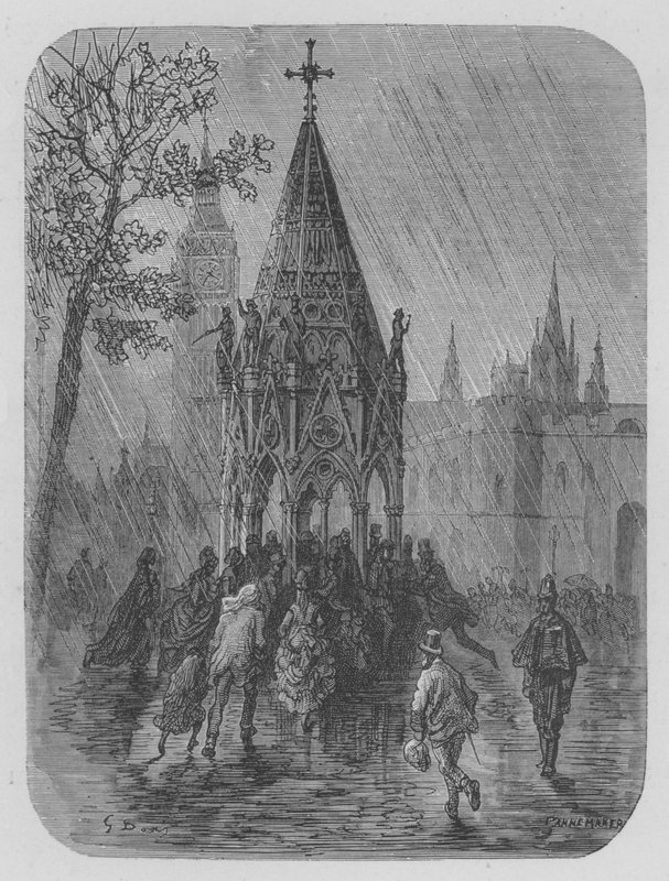 Prší od Gustave after Dore