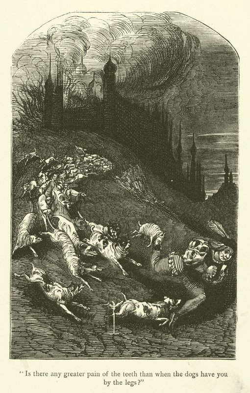Ilustrace k dílům Rabelaise od Gustave after Dore