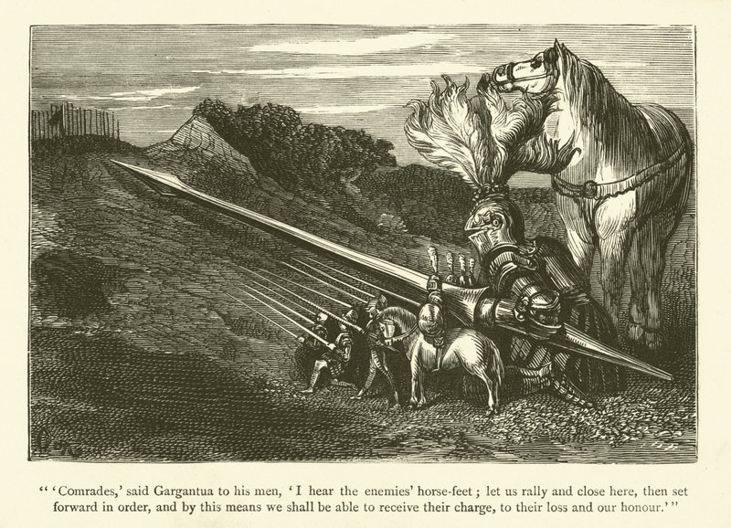 Ilustrace k dílům Rabelaise od Gustave after Dore