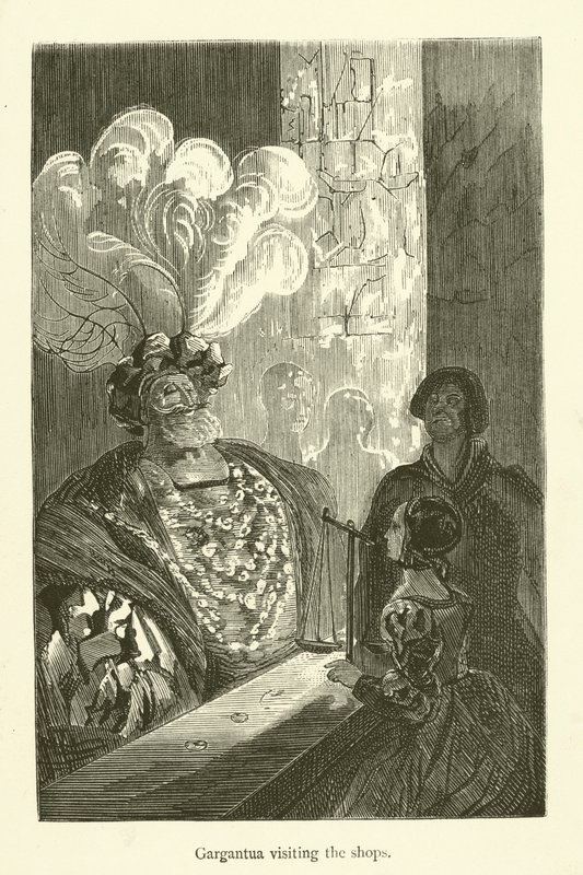 Ilustrace k dílům Rabelaise od Gustave after Dore