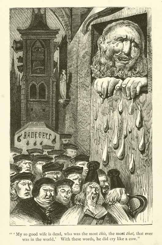 Ilustrace k dílům Rabelaise od Gustave after Dore