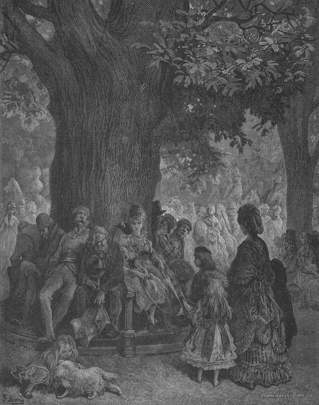 Obří strom v Kensingtonu od Gustave after Dore