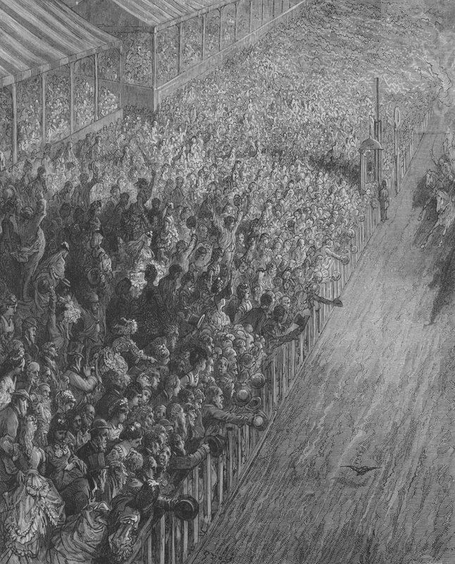 Derby, konec závodu od Gustave after Dore
