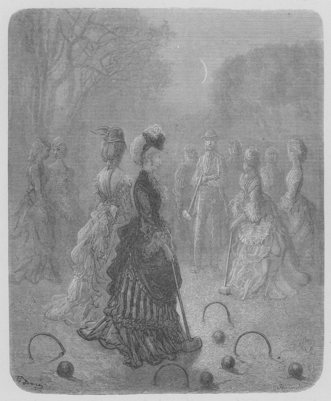 Crocket Party V Zahradě Belgravia od Gustave after Dore