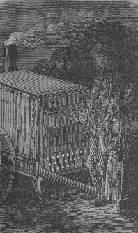 Obchodník s pečenými bramborami od Gustave after Dore