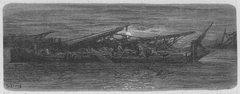 Večer Na Temži, Okolí Londýna od Gustave after Dore