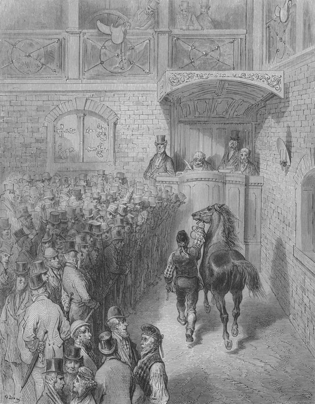 Le Tattersall od Gustave after Dore