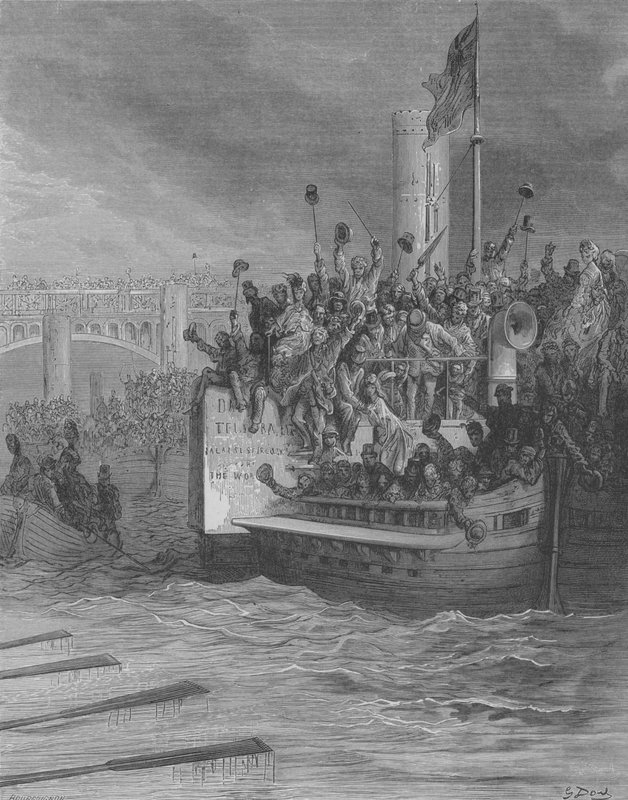 Regaty, zápas od Gustave after Dore
