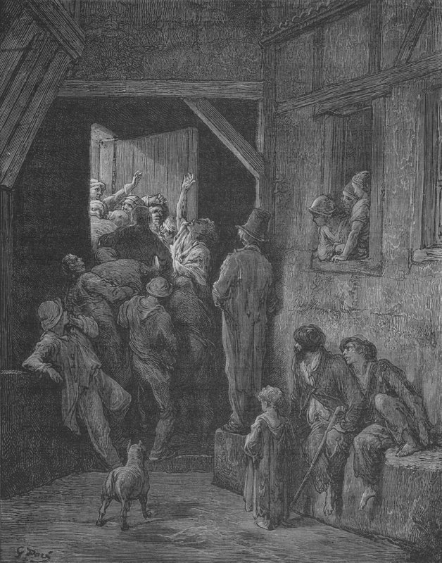 Rvačka V Podsvětí Londýna od Gustave after Dore