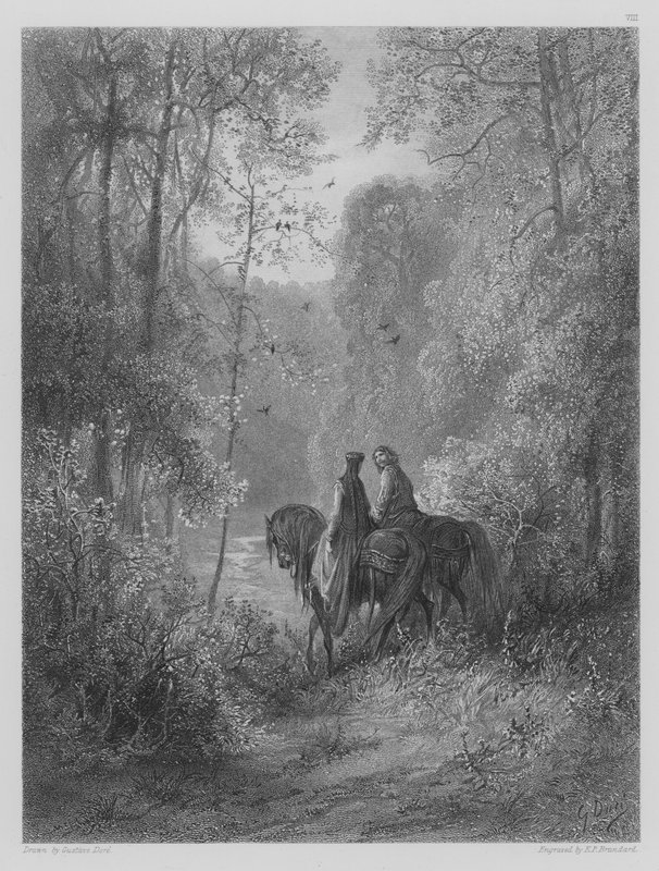Úsvit lásky od Gustave after Dore