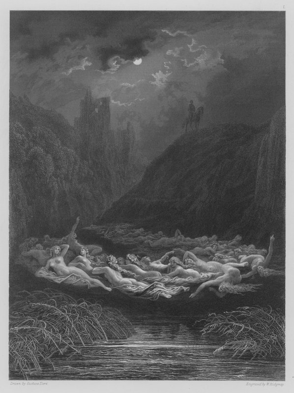 Pohádkový kruh od Gustave after Dore