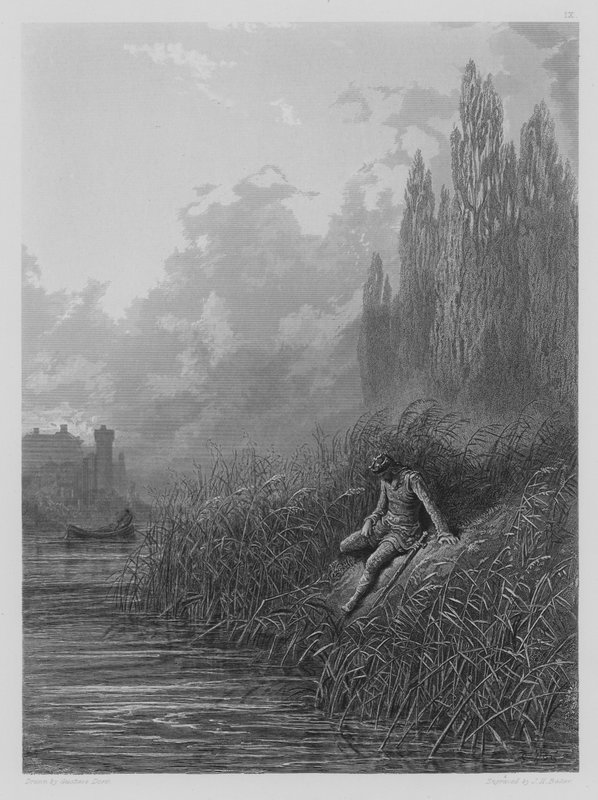 Výčitky Lancelota od Gustave after Dore
