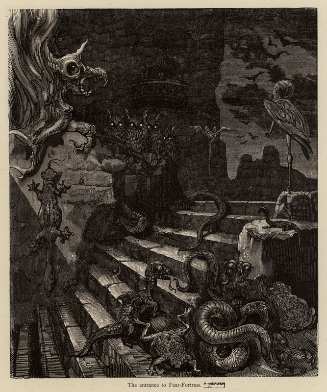 Vstup do Fear-Fortress od Gustave after Dore