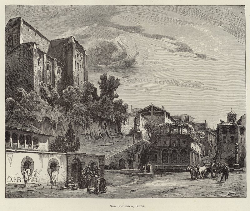 Bazilika San Domenico, Siena od Gustave Bauernfeind