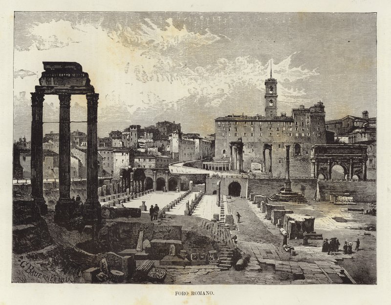 Forum Romanum od Gustave Bauernfeind