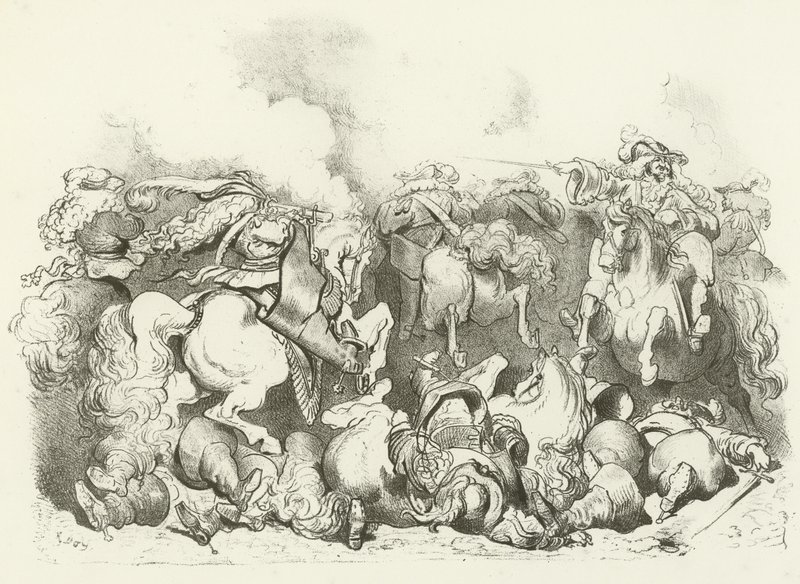 Náboj lehkého koně za vlády Ludvíka XIV. (hlubotisk) od Gustave Dore