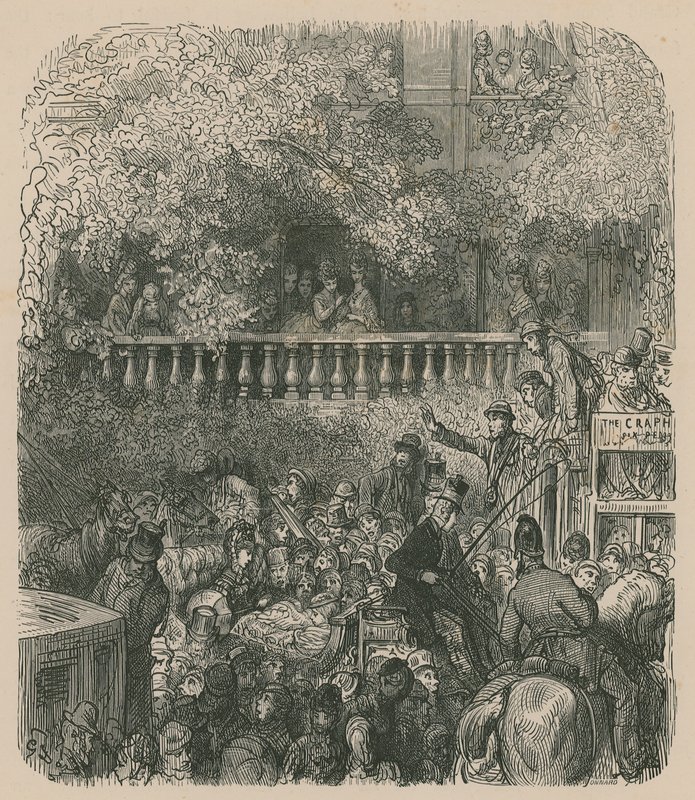 Scéna ze života v Londýně od Gustave Dore