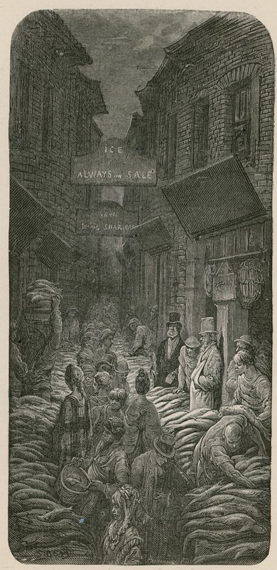Dark Horse Lane, Billingsgate od Gustave Dore