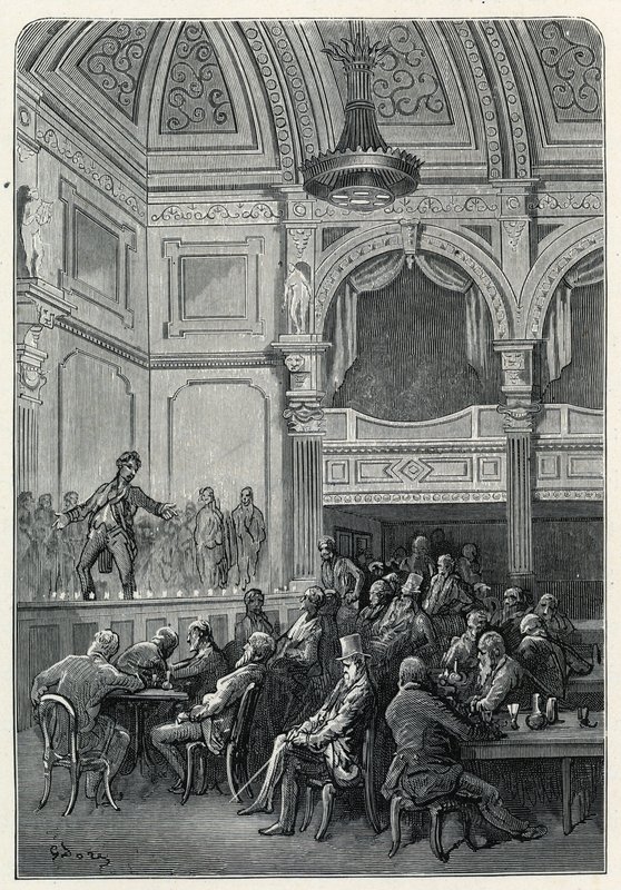 Evansova píseň a večeře od Gustave Dore