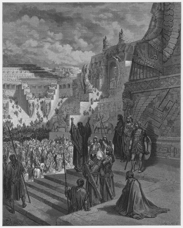 Gustave Dore Bible: Artaxerxes poskytující svobodu Židům od Gustave Dore