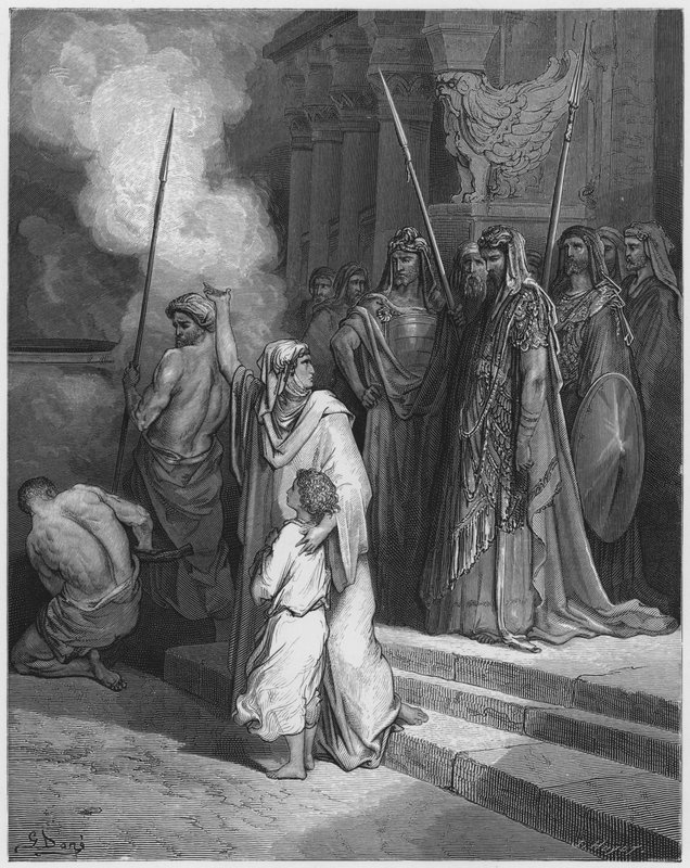 Gustave Dore Bible: Odvaha matky od Gustave Dore
