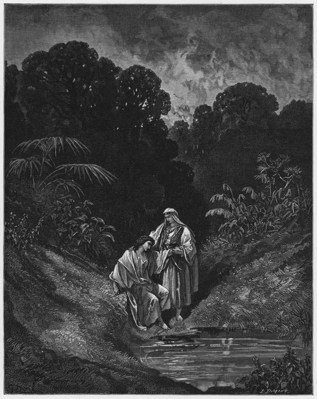 Gustave Dore Bible: David a Jonathan od Gustave Dore