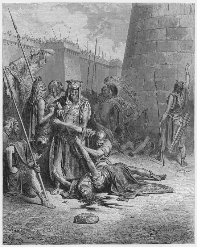 Gustave Dore Bible: Smrt Abimelecha od Gustave Dore