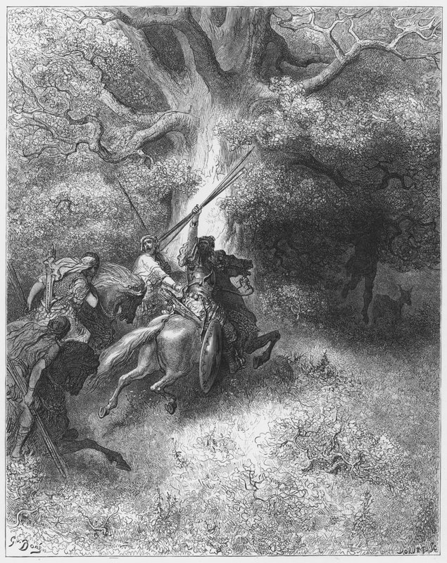 Gustave Dore Bible: Smrt Absaloma od Gustave Dore