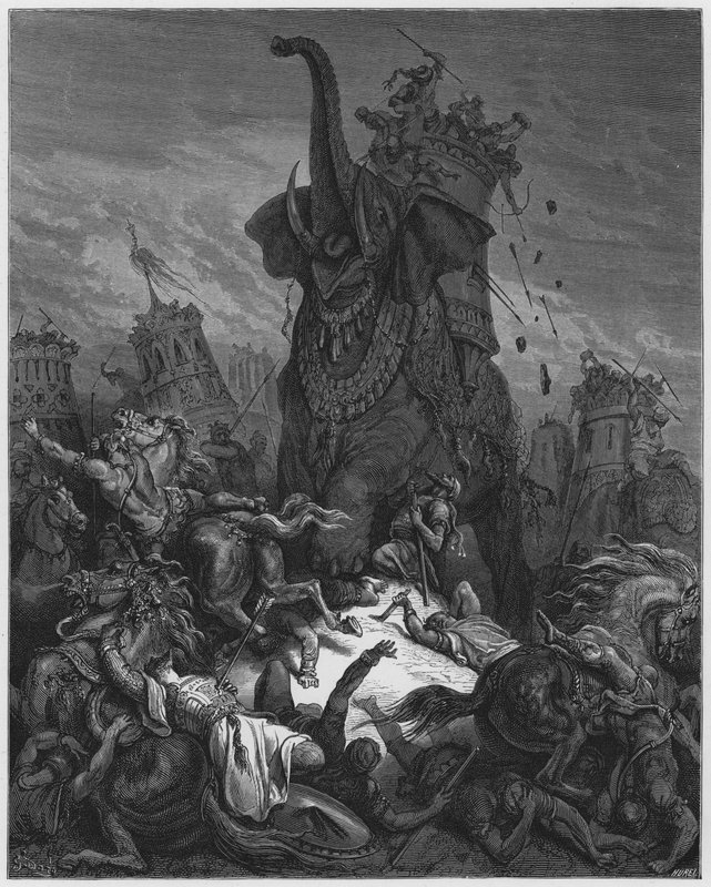 Gustave Dore Bible: Smrt Eleazara od Gustave Dore