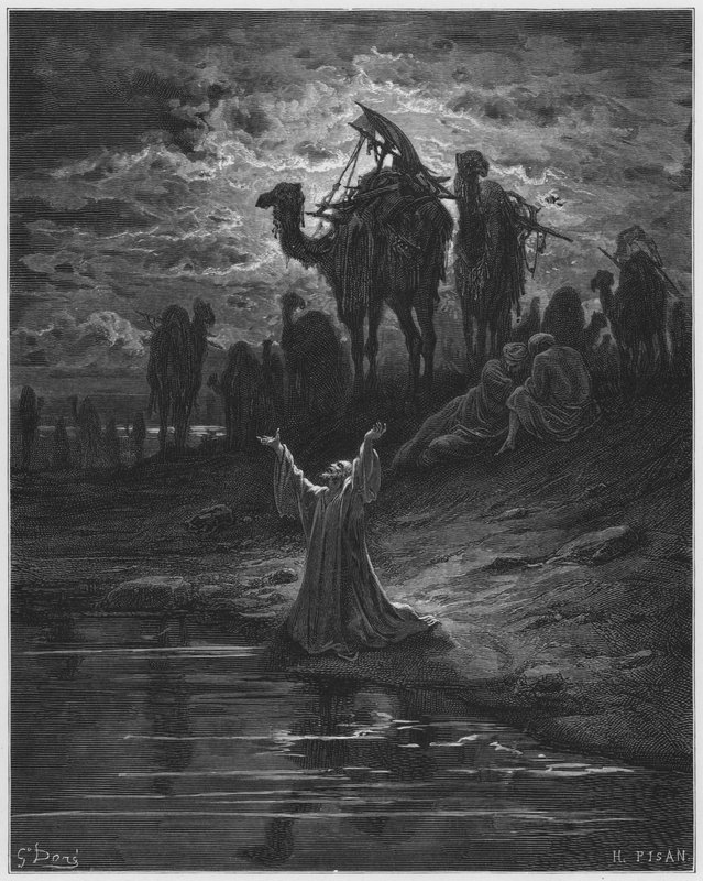 Gustave Dore Bible: Modlitba Jákobova od Gustave Dore