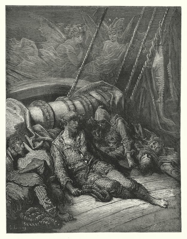 Ilustrace Gustava Doreho ke Coleridgovu dílu Rime of the Ancient Mariner (rytina) od Gustave Dore