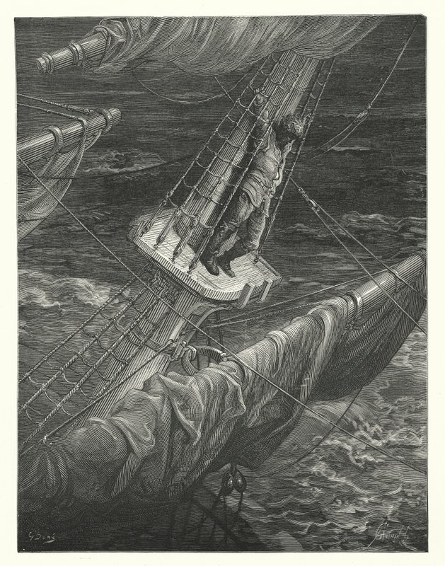 Ilustrace Gustava Doreho ke Coleridgovu dílu Rime of the Ancient Mariner (rytina) od Gustave Dore