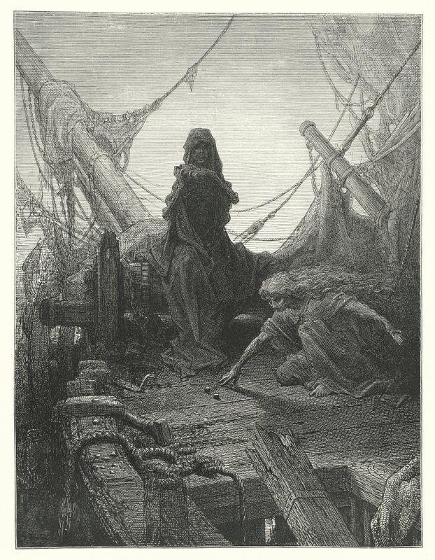 Ilustrace Gustava Doreho ke Coleridgovu dílu Rime of the Ancient Mariner (rytina) od Gustave Dore