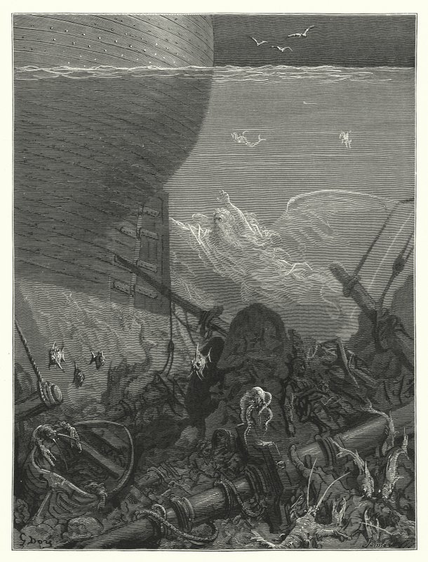 Ilustrace Gustava Doreho ke Coleridgovu dílu Rime of the Ancient Mariner (rytina) od Gustave Dore